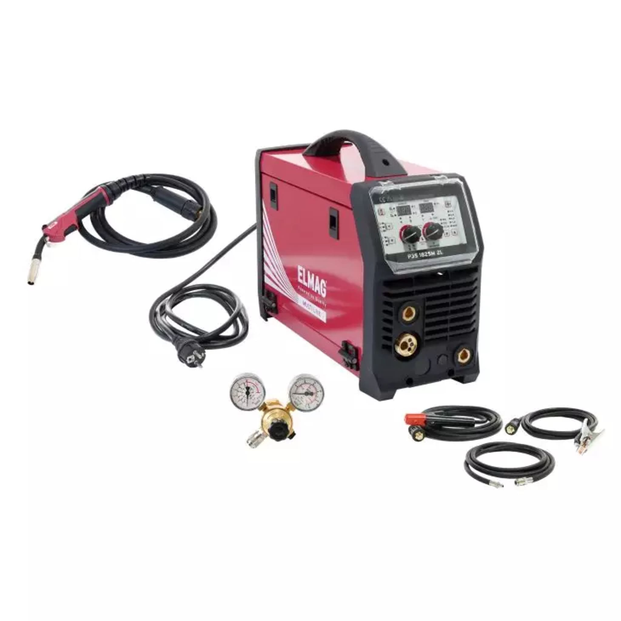 Elmag Poste à souder multifonction ELMAG P3S 1825M 2L - MIG/MAG, MMA, TIG ...